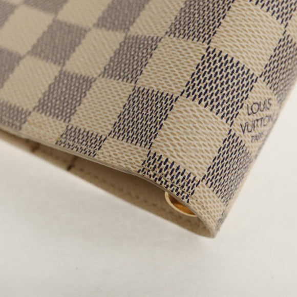 LOUIS VUITTON Damier Azur Agenda GM Day Planner Cover R20708 LV Auth 150903SAV