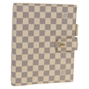 LOUIS VUITTON Damier Azur Agenda GM Day Planner Cover R20708 LV Auth 150903SAV-1