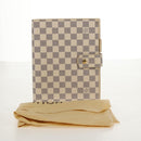 LOUIS VUITTON Damier Azur Agenda GM Day Planner Cover R20708 LV Auth 150903AV-12