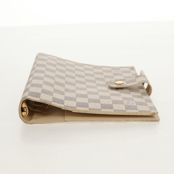LOUIS VUITTON Damier Azur Agenda GM Day Planner Cover R20708 LV Auth 150903AV