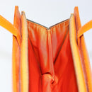 Christian Dior DIORELLA Shoulder Bag Canvas Orange Gold Auth 150905V-21