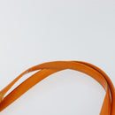 Christian Dior DIORELLA Shoulder Bag Canvas Orange Gold Auth 150905V-14