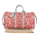 LOUIS VUITTON Giant Crafty Keepall Bandouliere 45 Bag M45472 LV Auth 150912SM-12