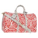 LOUIS VUITTON Giant Crafty Keepall Bandouliere 45 Bag M45472 LV Auth 150912SM-1