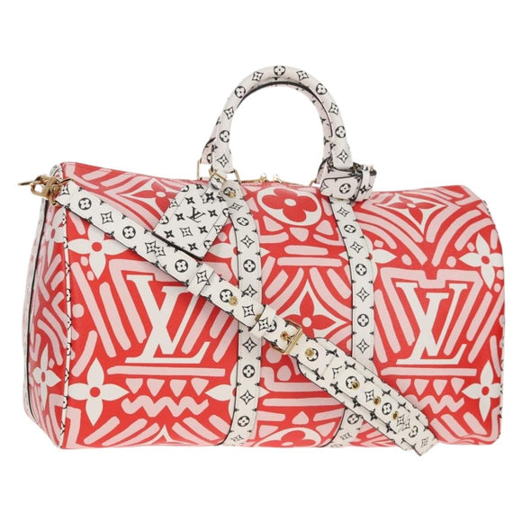 LOUIS VUITTON Giant Crafty Keepall Bandouliere 45 Bag M45472 LV Auth 150912SM