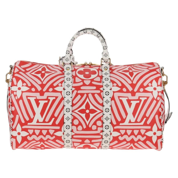 LOUIS VUITTON Giant Crafty Keepall Bandouliere 45 Bag M45472 LV Auth 150912SM