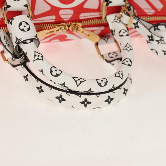 LOUIS VUITTON Giant Crafty Keepall Bandouliere 45 Bag M45472 LV Auth 150912SM