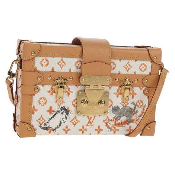 LOUIS VUITTON Catgram Petite Mar Shoulder Bag White M44407 LV Auth 150916SM