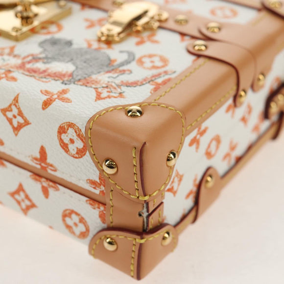 LOUIS VUITTON Catgram Petite Mar Shoulder Bag White M44407 LV Auth 150916SM