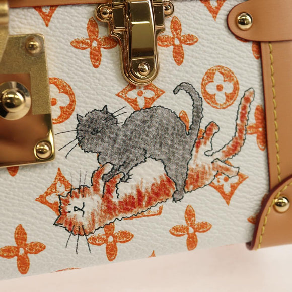 LOUIS VUITTON Catgram Petite Mar Shoulder Bag White M44407 LV Auth 150916SM