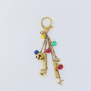 LOUIS VUITTON Porte Cles Grullo Key Holder metal Gold M62227 LV Auth 150917-2