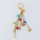 LOUIS VUITTON Porte Cles Grullo Key Holder metal Gold M62227 LV Auth 150917-6