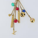 LOUIS VUITTON Porte Cles Grullo Key Holder metal Gold M62227 LV Auth 150917-9