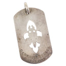Chrome Hearts Cutout Flare Dagger Dog Tag Pendant Top Ag925 Silver Auth 150920AM-1