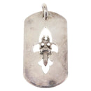 Chrome Hearts Cutout Flare Dagger Dog Tag Pendant Top Ag925 Silver Auth 150920AM-3