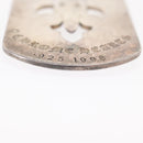 Chrome Hearts Cutout Flare Dagger Dog Tag Pendant Top Ag925 Silver Auth 150920AM-7