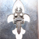 Chrome Hearts Cutout Flare Dagger Dog Tag Pendant Top Ag925 Silver Auth 150920AM-8