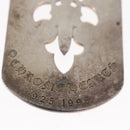 Chrome Hearts Cutout Flare Dagger Dog Tag Pendant Top Ag925 Silver Auth 150920AM-9