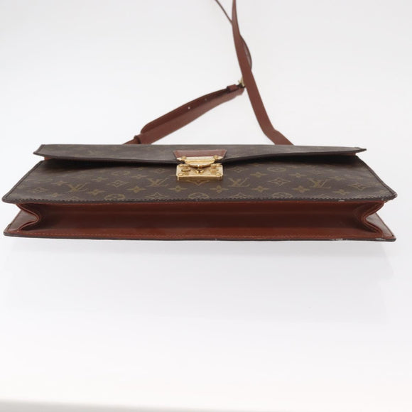 LOUIS VUITTON Monogram Porte Documents Bandouliere Bag M53338 LV Auth 150924