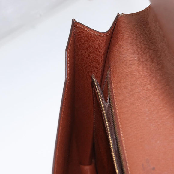 LOUIS VUITTON Monogram Porte Documents Bandouliere Bag M53338 LV Auth 150924