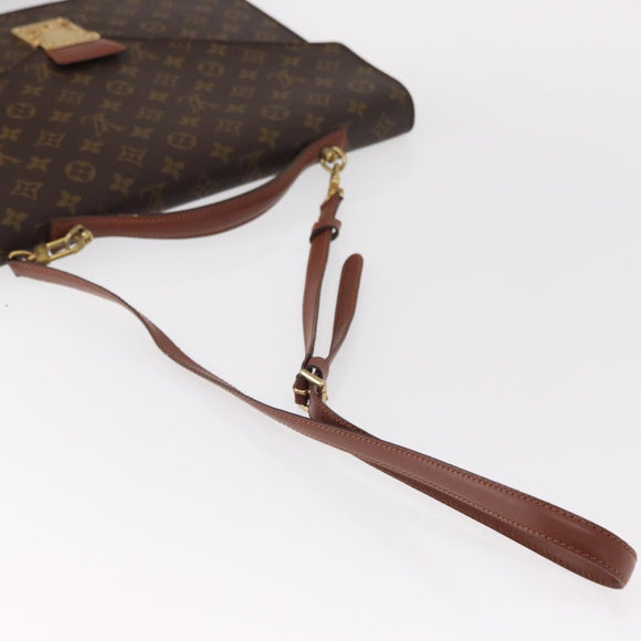 LOUIS VUITTON Monogram Porte Documents Bandouliere Bag M53338 LV Auth 150924