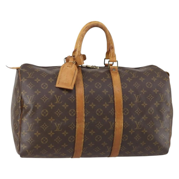 LOUIS VUITTON Monogram Keepall 45 Boston Bag M41428 LV Auth 150933