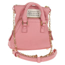 Maison Margiela Chain Shoulder Pouch 5AC Baby Leather 2way Pink Auth 150934M-1