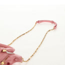 Maison Margiela Chain Shoulder Pouch 5AC Baby Leather 2way Pink Auth 150934M-14