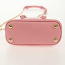 Maison Margiela Chain Shoulder Pouch 5AC Baby Leather 2way Pink Auth 150934M-5