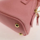 Maison Margiela Chain Shoulder Pouch 5AC Baby Leather 2way Pink Auth 150934M-16