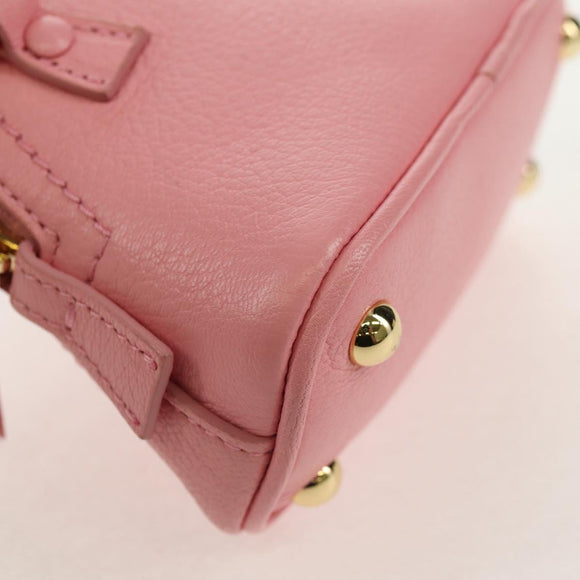 Maison Margiela Chain Shoulder Pouch 5AC Baby Leather 2way Pink Auth 150934M