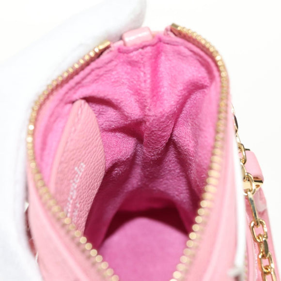 Maison Margiela Chain Shoulder Pouch 5AC Baby Leather 2way Pink Auth 150934M