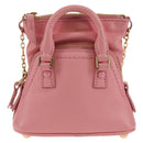 Maison Margiela Chain Shoulder Pouch 5AC Baby Leather 2way Pink Auth 150934M-2