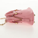 Maison Margiela Chain Shoulder Pouch 5AC Baby Leather 2way Pink Auth 150934M-3