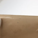 CHANEL Matelasse 34 Chain Shoulder Bag Satin Beige Gold CC Auth 150935-8
