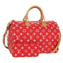 LOUIS VUITTON Monogram Speedy P9 Bandouliere 40 Bag Rouge M24420 Auth 150936SM-1