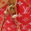 LOUIS VUITTON Monogram Speedy P9 Bandouliere 40 Bag Rouge M24420 Auth 150936SM-21