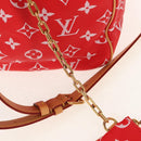 LOUIS VUITTON Monogram Speedy P9 Bandouliere 40 Bag Rouge M24420 Auth 150936SM-22