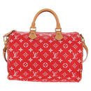 LOUIS VUITTON Monogram Speedy P9 Bandouliere 40 Bag Rouge M24420 Auth 150936SM-13