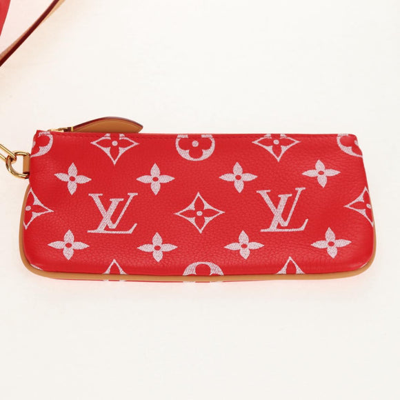 LOUIS VUITTON Monogram Speedy P9 Bandouliere 40 Bag Rouge M24420 Auth 150936SM