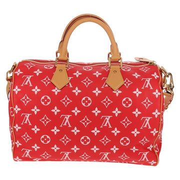 LOUIS VUITTON Monogram Speedy P9 Bandouliere 40 Bag Rouge M24420 Auth 150936SM - 0