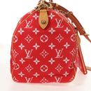 LOUIS VUITTON Monogram Speedy P9 Bandouliere 40 Bag Rouge M24420 Auth 150936SM-4