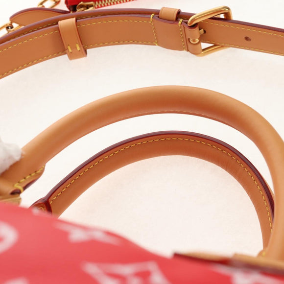 LOUIS VUITTON Monogram Speedy P9 Bandouliere 40 Bag Rouge M24420 Auth 150936SM