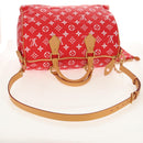 LOUIS VUITTON Monogram Speedy P9 Bandouliere 40 Bag Rouge M24420 Auth 150936SM-8