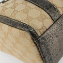 GUCCI GG Canvas Abbey Hand Bag Beige Gold 130942 Auth 150945-15