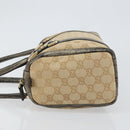 GUCCI GG Canvas Abbey Hand Bag Beige Gold 130942 Auth 150945-4
