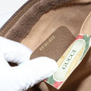 GUCCI GG Supreme Web Sherry Line Clutch Bag PVC Beige Red 89 01 033 Auth 150947-12