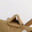 GUCCI Bamboo Backpack Suede Beige Gold 003 58 0016 Auth 150949-10