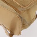 GUCCI Bamboo Backpack Suede Beige Gold 003 58 0016 Auth 150949-15