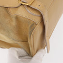 GUCCI Bamboo Backpack Suede Beige Gold 003 58 0016 Auth 150949-16
